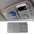 thumbnail image 3 of Automóvil Car Sun Visor Organizador Bolsa de almacenamiento Colgante Titular de la tarjeta (Gris) Tmvgtek Accesorios para autos y motos, 3 of 5