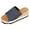 Navy, variant on Platform Slides for Women Antislip Open Toe Wedge Sandals Comfy Footbed Arch Support Slip on Beach Dress Shoes Slippers Pink Size 7