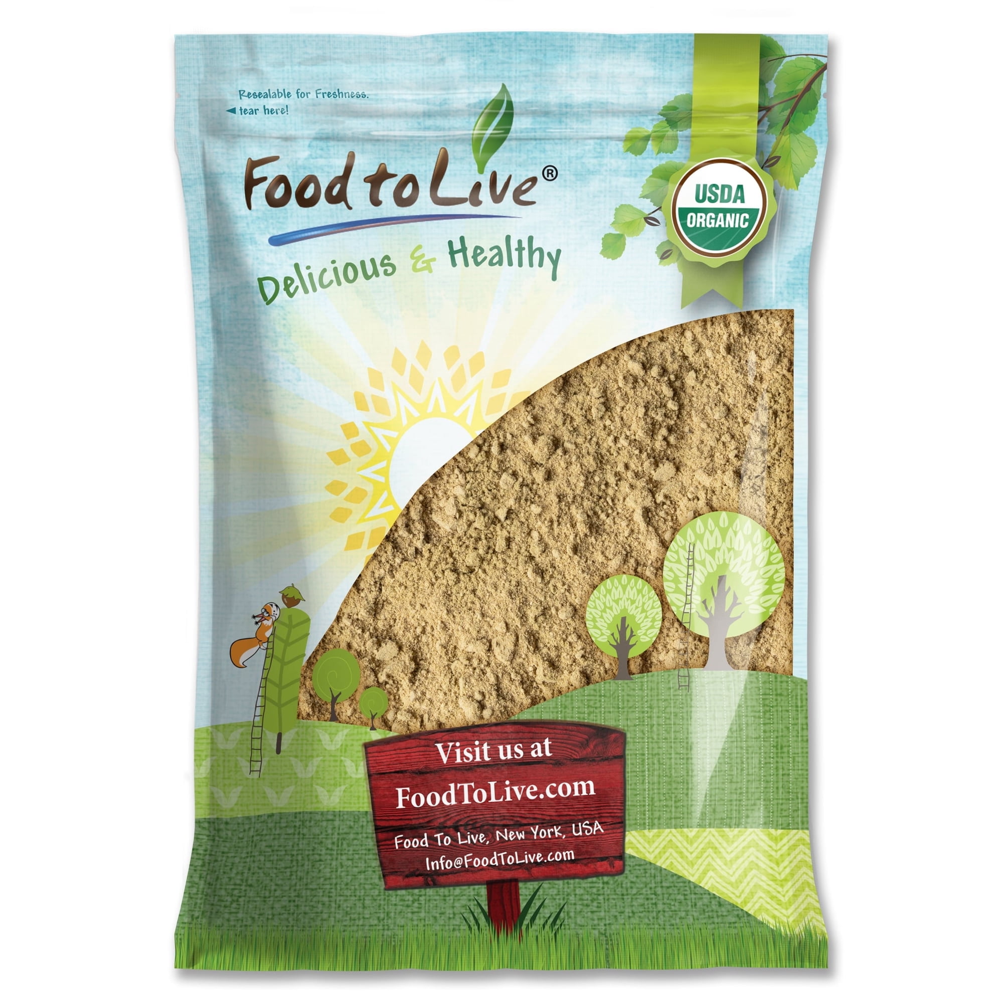 Organic Toasted Pumpkin Seeds Protein Powder, 5 Pounds — Non-GMO, Kosher, Vegan — by Food to Live