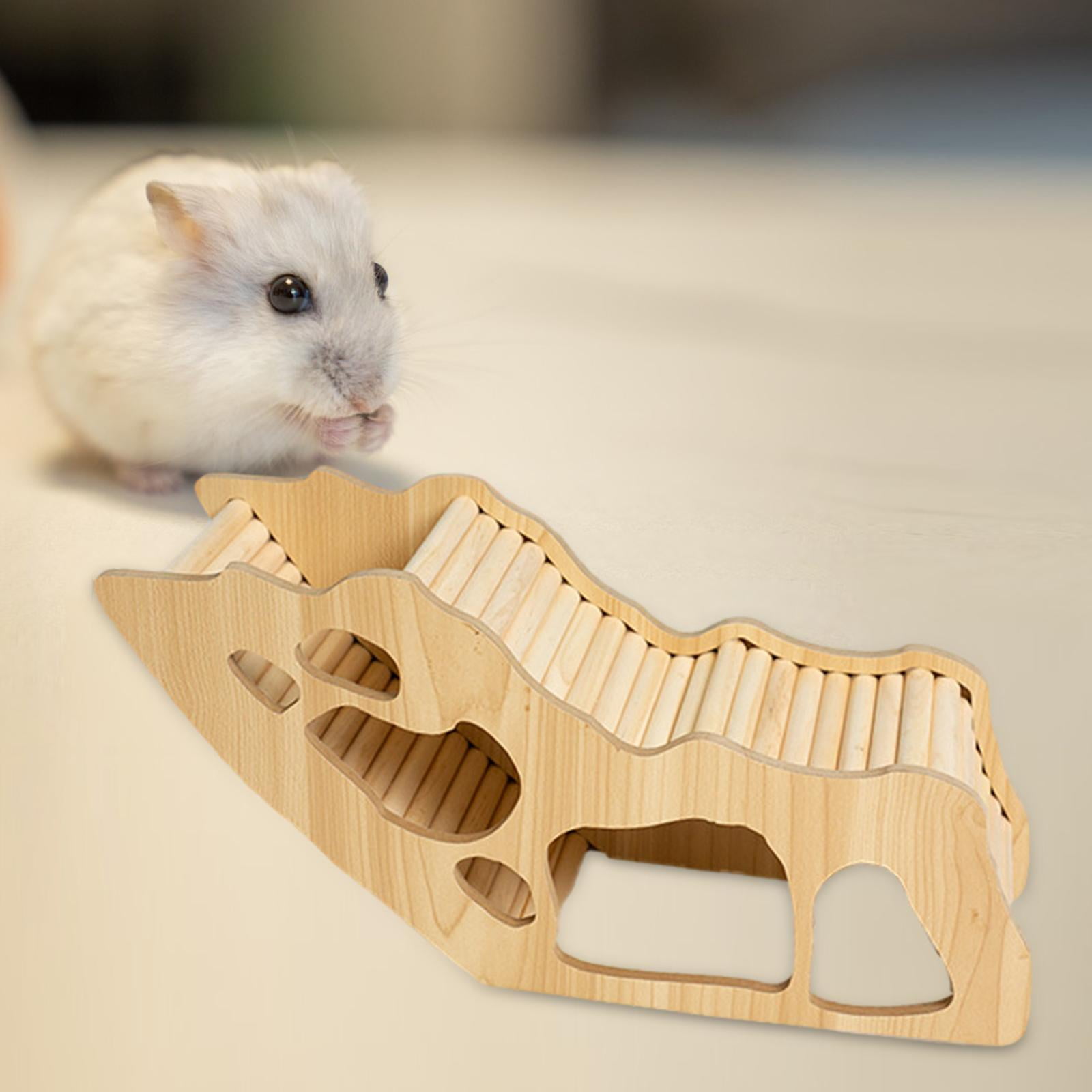 Bvdfgk Cage Accessories Chew Cage Toy Exploring Toy Wooden Hamster House for Chinchilla style C