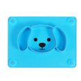 thumbnail image 1 of Puppy Silicone Dining Tray One-piece Suction Cup Dinner Plate Meal Dish Tableware for Babies Kids Blue, 1 of 8