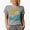 Heather Grey, variant on Volleyball, Sports Themed, Groovy Retro Wavy Text Merch Gift, Baby Blue T-Shirt, Small