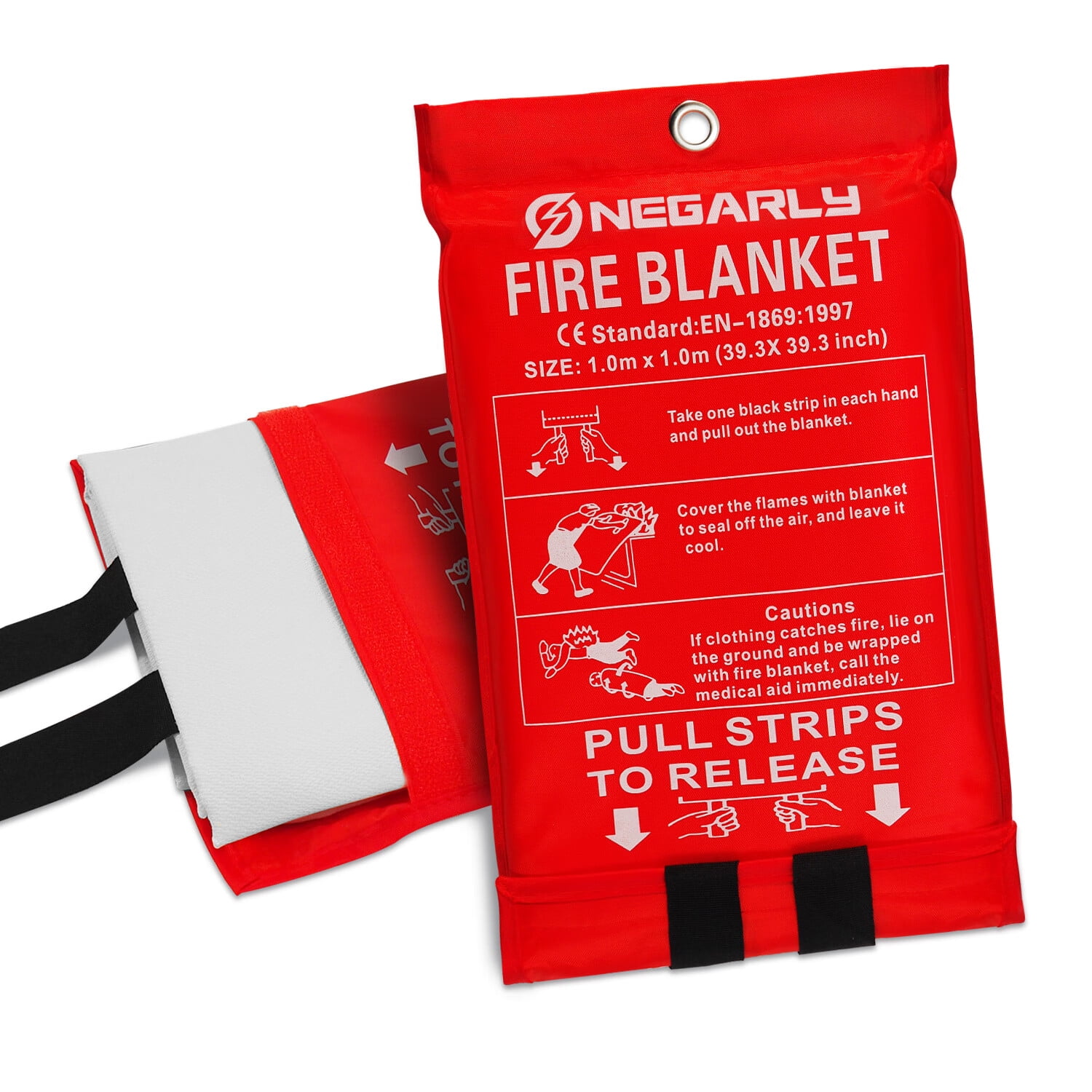 Kensizer Fire Blankets Fiberglass Fire Suppression Blanket Emergency