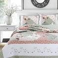thumbnail image 2 of Cozy Line Home Fashions Celia Patchwork Floral Cotton, Twin, 2 of 5