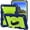 Dark Blue+Green, variant on For iPad (A16) 11th Generation 11 inch 2025 Shockproof Heavy Duty Stand Case with Strap