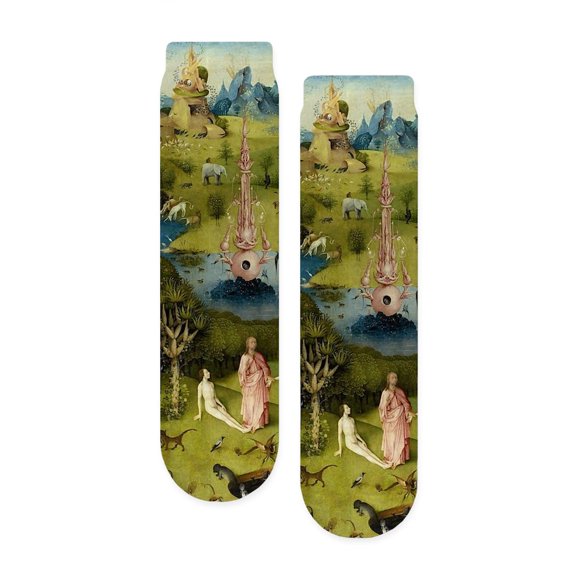 CafePress - Hieronymus Bosch Garden Of Earthly Delights - Unisex Novelty Printed Crew Adult Socks