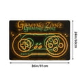 thumbnail image 2 of Yellow Neon Cool Handle Gamer Zone Rugs Doormat, Non-Slip Machine Washable Carpets Floor Door Mat , 36" x 24", 2 of 7