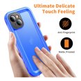 thumbnail image 6 of PlusAcc For iPhone 14 Waterproof Shockproof Dustproof Case with Built-in Clear Screen Protector Rugged Cover - Blue, 6 of 8