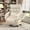 Beige, variant on Vabches Power Lift Recliner Chair Dual Motor, Electric Leather Recliner for Adults with Cup Holder, Tray and USB & Type-C, Pillow Side Pocket