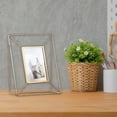 thumbnail image 3 of Elodie Fityle 6" Desk Metal Geometric Picture Photo Frame for Home Office Dresser Decor Golden, 3 of 8