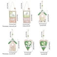 thumbnail image 3 of Milue Easter Wooden Pendant Home Spring Letters Pendant Heart Square House Shaped, 3 of 20