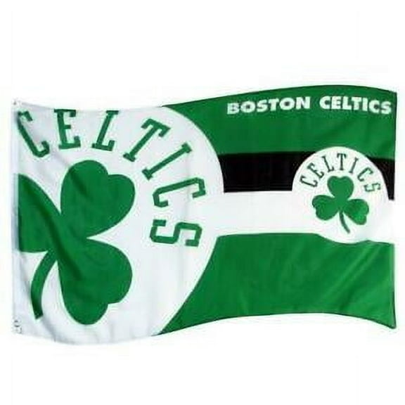 WinCraft 3 ft x 5 ft Polyester Boston Celtics Wordmark Outdoor Flag