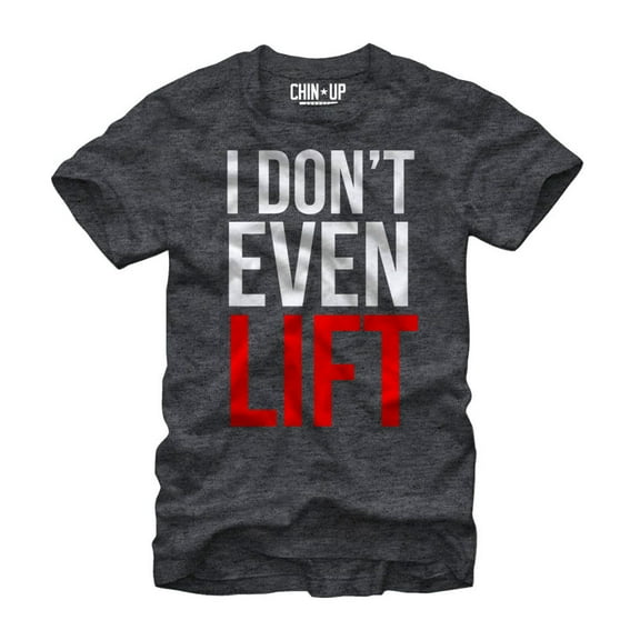 Men's CHIN UP Do You Lift  Graphic Tee Charcoal Heather X Large