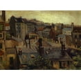 thumbnail image 2 of Van Gogh, Vincent 18x14 White Modern Wood Framed Museum Art Print Titled - Roofs In Paris, 2 of 4