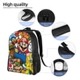 thumbnail image 3 of Super Mario Backpack, Large Capacity Travel Bookbag, Durable Water-Resistant Laptop Backpack For Work, College, And Daily Use, 16.1x11.8x6.5 Inch, 3 of 8