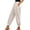 05# White, variant on Women Linen Pants Summer Casual Gaucho Pants Drawstring Elastic Waist Wide Leg Slacks Loose Fitting Beach Attire White L