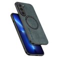 thumbnail image 3 of Luxury Leather For Magsafe Charging Iron Ring Phone Case For Samsung Galaxy S23 S24 Ultra S22 S24 Plus S21 S23 FE Cover, 3 of 5