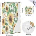 thumbnail image 3 of Dreamtimes Summer Sunflowers Soft Cotton Towel Sets 2 Piece,1 Bath Towel 1 Hand Towel Quick Dry Highly Absorbent Bath Towels Washcloths for Bathroom, Gym, Hotel, and Spa, 3 of 7