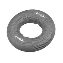 Uxcell 3.07" 50/60 Lbs Gray Hand Grip Strengtheners Hand Grip Ring for Rock Climbing