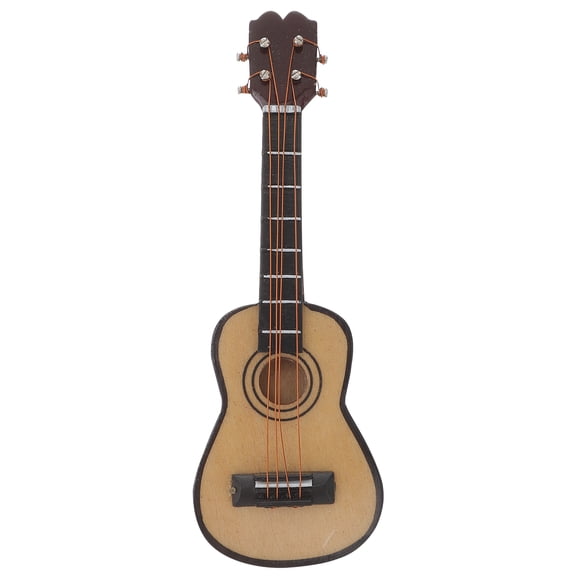 KAKOWELY Adornos de mini guitarra DIY Decoración de guitarra en miniatura Mini guitarra de casa