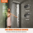 thumbnail image 2 of VEVOR Shower Panel System, 4 Shower Modes Shower Panel Tower, Rainfall, Waterfall, 5 Full Body Massage Jets and 3-Setting Handheld Shower Head with 59" Hose, 2 of 9