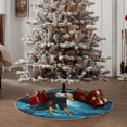 thumbnail image 4 of Sikiie Night Sky Forest Bald Eagle Nativity Christmas Tree Skirt, Jesus Christian Winter Holiday Tree Mat Decoration(30-48IN)30", 4 of 6
