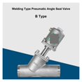 thumbnail image 3 of Welding Type Pneumatic Angle Seat Valve 304 Stainless Steel Y Type High Temperature Steam Shut-Off Valve ,Easy to Install, 3 of 6