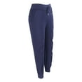 thumbnail image 2 of Pantalones deportivos para correr, poliéster, secado rápido, transpirables, con cordón, para entrenamiento físico, azul marino, XL, 2 of 14