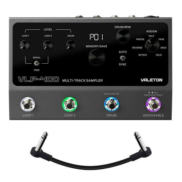 Estación de bucle para guitarra Looper Pedal Valeton VLP-400 con batería