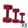 thumbnail image 1 of Juego Deportivo De 5x3 Piezas, Bonitas Mancuernas En Miniatura Para Niñas Y Niños De 3 A 8 Años, Color Rojo, 1 of 8