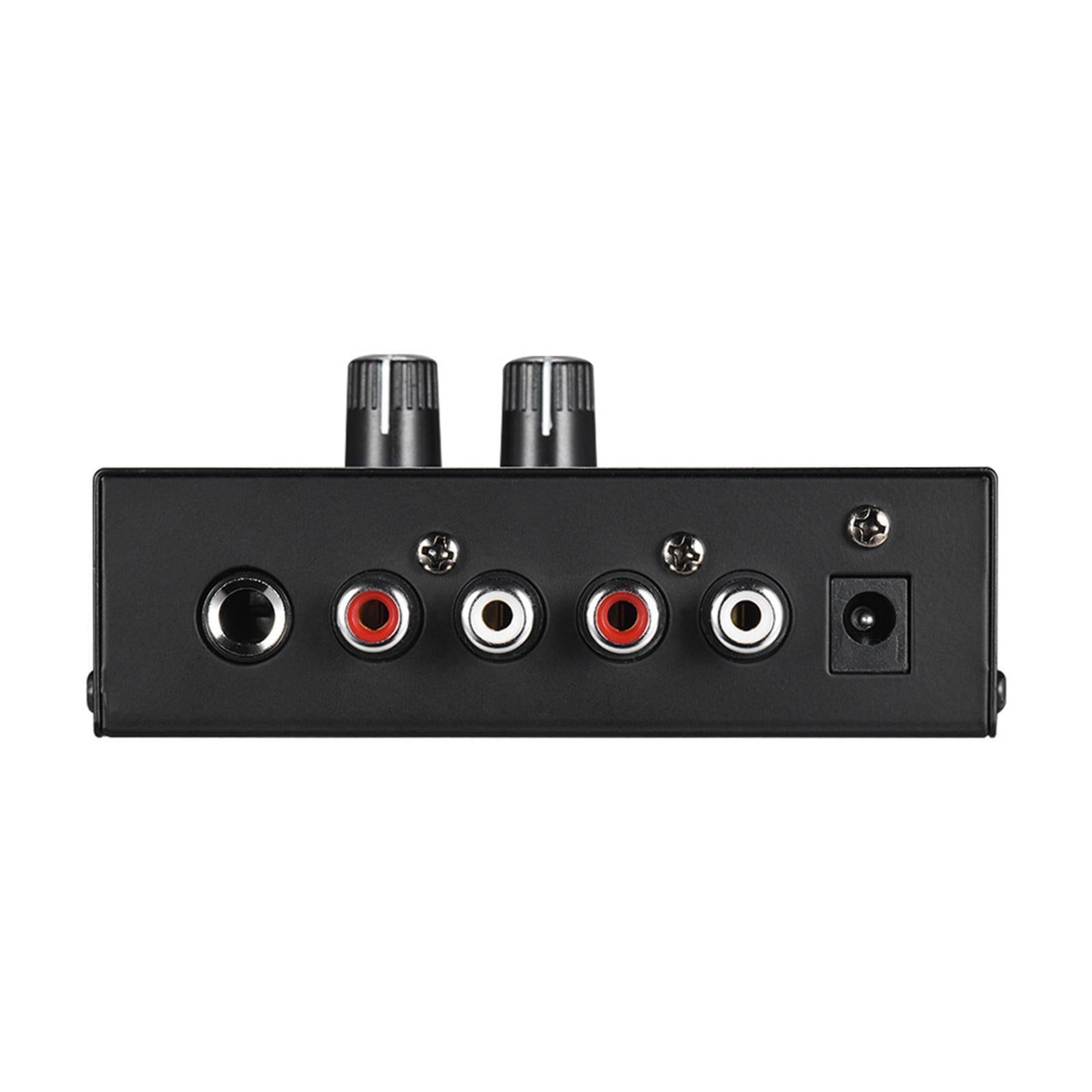PP500 Phono Turntable Preamp Input /TRS Output Stereo with DC 12V Adapter with Level Volume Control Mini Low Noise Pre
