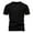 Black, variant on WREESH Men's Rib Knit Solid Pullover Casual Round Neck Short Sleeve Workout T-Shirt Black
