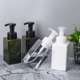 thumbnail image 6 of Foaming Soap Dispenser, 450ml (15oz) Refillable Pump Bottle Plastic for Liquid Soap, Shampoo, Body Wash (2 Pcs) (White), 6 of 7