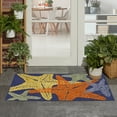 thumbnail image 4 of Nourison Aloha Outdoor Blue Multicolor 2'8" x 4' Area Rug (3x4), 4 of 8