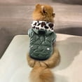 thumbnail image 3 of Pet Dog Clothes Winter Warm Jacket Cozy Soft Teddy Stuffed Outerwear for Small Medium Large Breeds Comfortable Durable Fashionable, 3 of 4