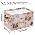 thumbnail image 4 of Yayeee Canvas Storage Basket with Handles for Shelves Fabric Bins Closet Organizer, Christmas Snowman, 4 of 8