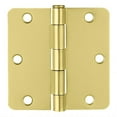 thumbnail image 6 of Design House 6-Pack 3.5" H x .25" Radius Butterfly Interior/Exterior Door Hinges, Satin Brass, 6 of 12