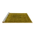 thumbnail image 2 of Ahgly Company Machine Washable Indoor Rectangle Oriental Yellow Industrial Area Rugs, 6' x 9', 2 of 4
