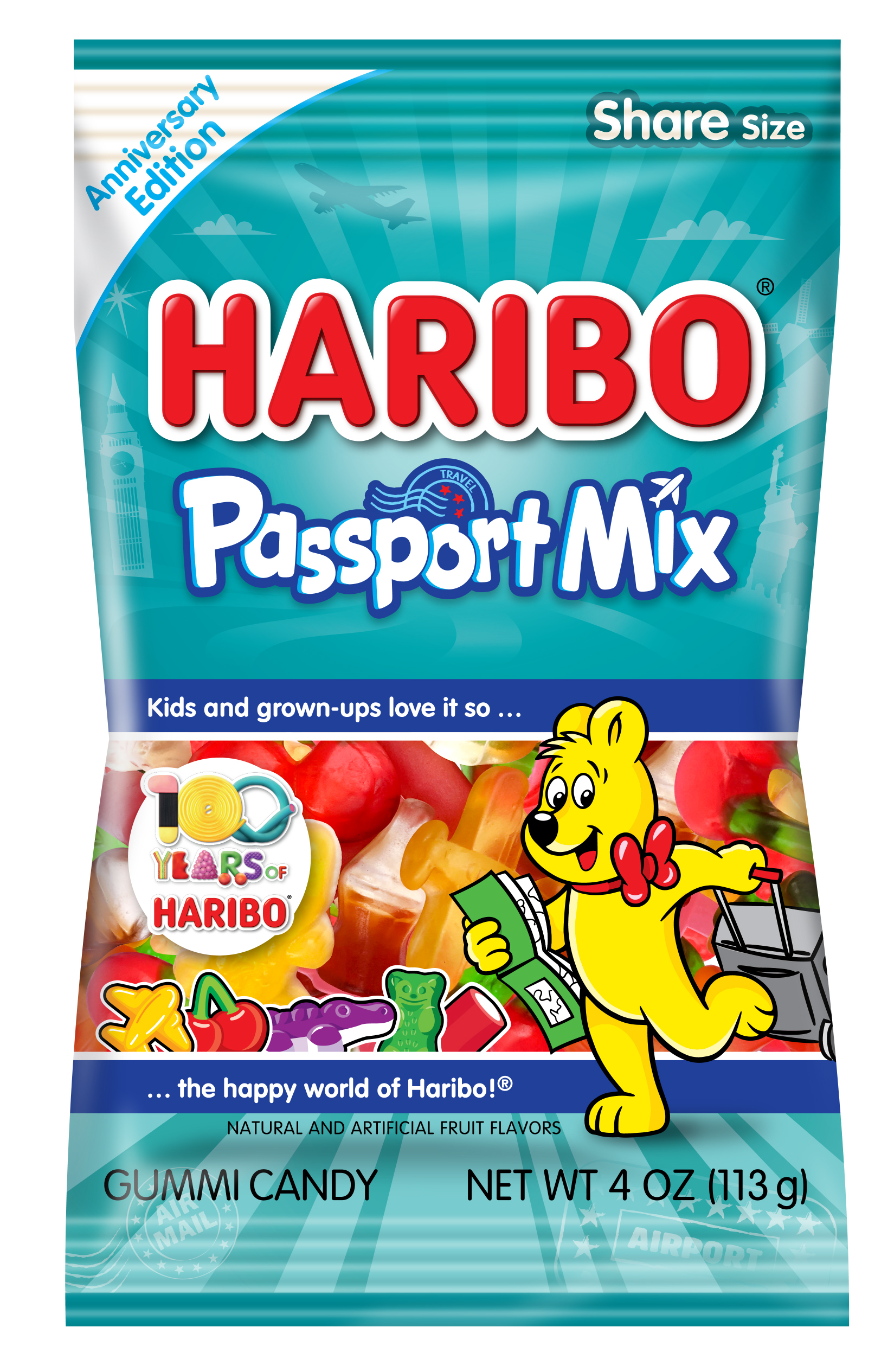 HARIBO Passport gummy candy, Pack of 1 4oz Bag - Walmart.com
