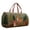 001_D, variant on Hippie Van Quilted Duffle Bag, Quilted Duffle Bag for Women, Retro Floral Print Travel Handbag, Durable Polyester Overnight Satchel