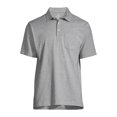 thumbnail image 2 of George Men's and Big Men's Solid Jersey Pocket Polo Shirt, Up to Size 3XLT, 2 of 6