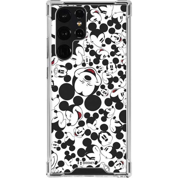 Skinit Disney Mickey Mouse Face Pattern Galaxy S24 Ultra Clear Case