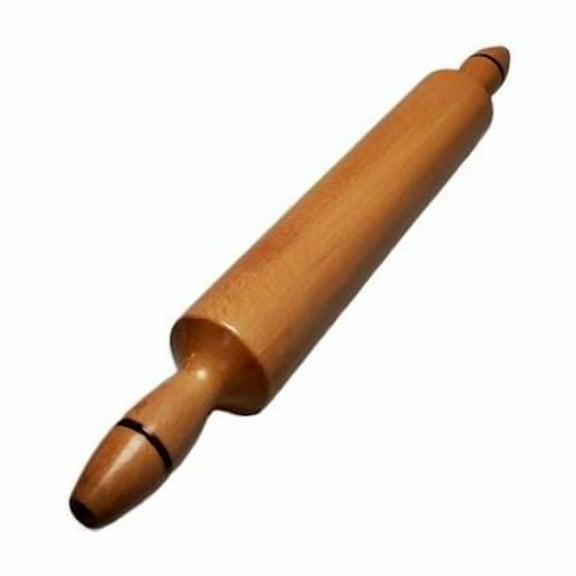 Hardwood Rolling Pin for Baking Pizza and Dough, Sturdy Handle Roller Kitchen Utensil Tools, 18.7 in