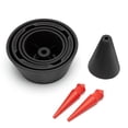 thumbnail image 1 of AutoLine Pro Cone and Plugs 2-in-1 Adapters | for Automotive Smoke Machine Leak Testing | Cone & Cap Plugs Function | CarbonNitrile™ | This Product is Patented., 1 of 7