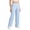 Light Blue-3117BB, variant on Women's Scrub Pants Soft Stretch Wide Leg Uniform Trousers with Pockets for Nurses ,Green XL