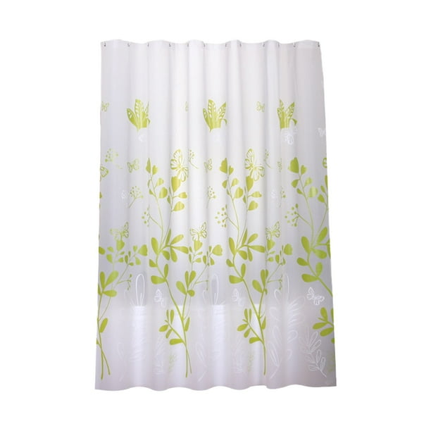 Heiheiup Printed Fabric Shower Curtain Thickened Waterproof Fabric
