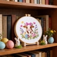 thumbnail image 4 of Creatine Easter Bunny Embroidery Complete DIY With Colorful Threads Needles And Easy For Beginners, 4 of 5