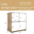 thumbnail image 2 of MECOLOR Gym office school and employee Locker 4 Door Metal Locker Small Size Storage for School Bags Shoes and Toy, 2 of 8
