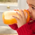 thumbnail image 2 of Tommee Tippee Botella deportiva, vaso para sorber para niños pequeños, 12 meses o más, 10 oz, boquilla a prueba de derrames, resistente a mordeduras, diseño fácil de sostener, paquete de 3, naranja, v, 2 of 5