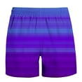 thumbnail image 5 of cllios Shorts for Men 2024 Trendy Novelty Gradient Print Short Big and Tall Summer Thin Fast-Drying Beach Trousers Casual Elastic Waist Drawstring Bolleyball Short Pants with Pockets Purple L, 5 of 5